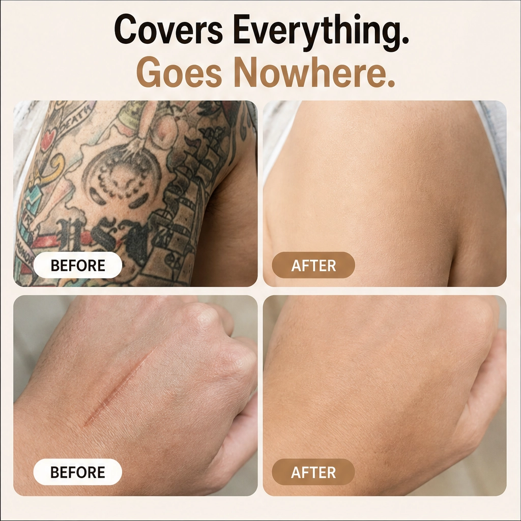 Veilura – Dual-Shade Custom-Match Waterproof Scar & Tattoo Concealer + BUY 1 PICK 1