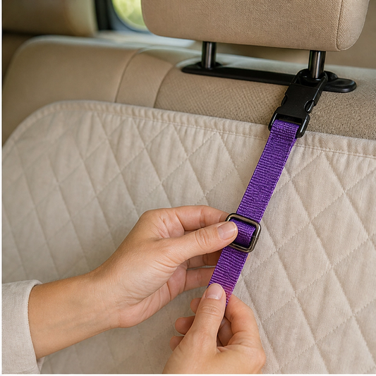 Anchorpaw™ – 2-in-1 Adjustable Dog Car Seat Belt & Walking Leash + 50% OFF