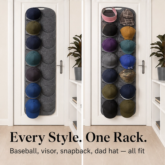 Brimkeep – 14-Pocket Hanging Hat Rack That Keeps Caps in Shape + 50% OFF