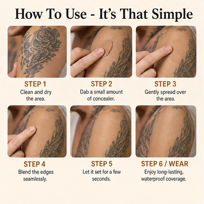 Veilura – Dual-Shade Custom-Match Waterproof Scar & Tattoo Concealer + BUY 1 PICK 1