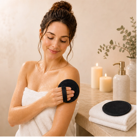 Silkgrove – Dual-Texture Exfoliating Body Scrub Pad for Smoother Skin + Buy 1 Get 1 FREE