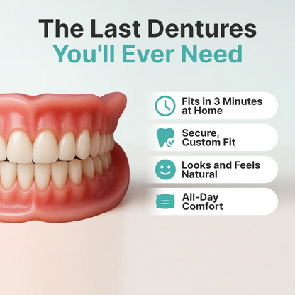 The AdaptableFit Dentures - Custom Fit, Functional, and Natural Look + 50% OFF