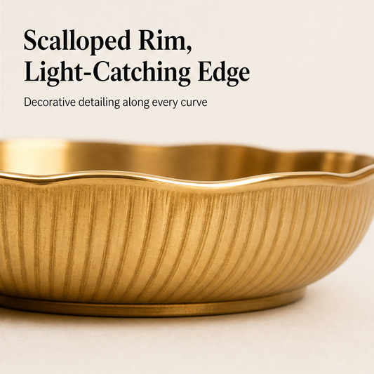 Aurelle Table – Gold Brass 9-Bowl Cluster Appetizer Serving Dish + 50% OFF detail