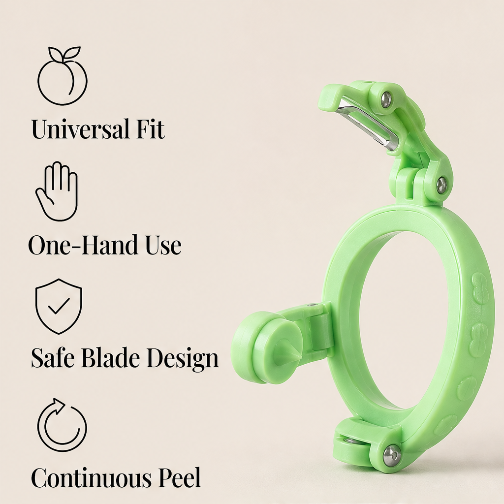 Corewell – One-Squeeze Universal Fruit Peeler + 50% OFF features