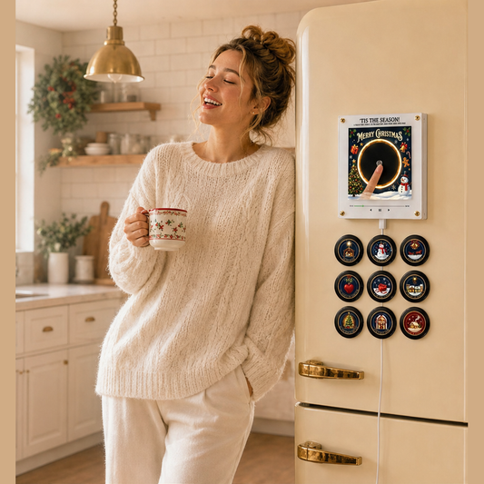 Carolwick – Tap-to-Play 9 Carol Interactive Fridge Magnet + 1+1 FREE lifestyle