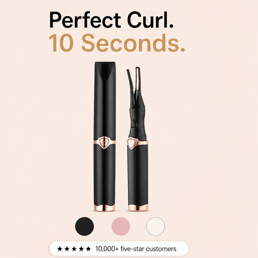 Curlora – Heated Lash Curler with 10-Second Curl and Smart Heat Indicator + 1+1 FREE features