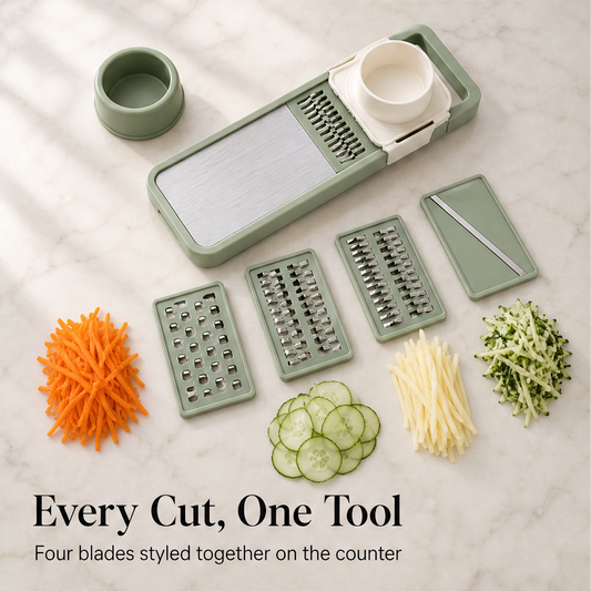 Croppa – 6-in-1 Interchangeable Blade Vegetable Slicer & Grater + 50% OFF detail