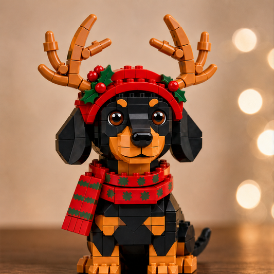 Antlerbury – Reindeer Dachshund Christmas Building Block Set + 50% OFF lifestyle