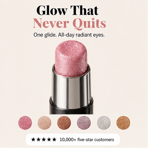 Jellume – Waterproof Jelly-Glide Shimmer Eyeshadow Stick features