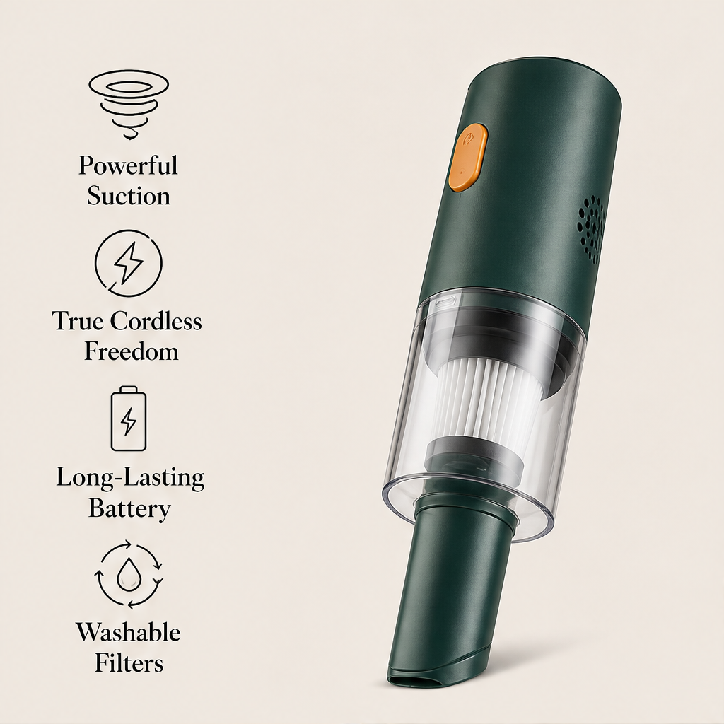 Pureon – 10000Pa Cordless Car Vacuum Cleaner Set + 50% OFF features