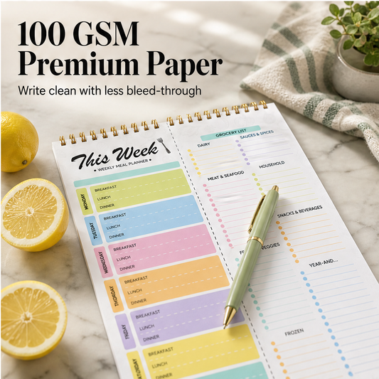 Mealcroft – Tear-Off Grocery List Weekly Meal Planner Notepad + 50% OFF features