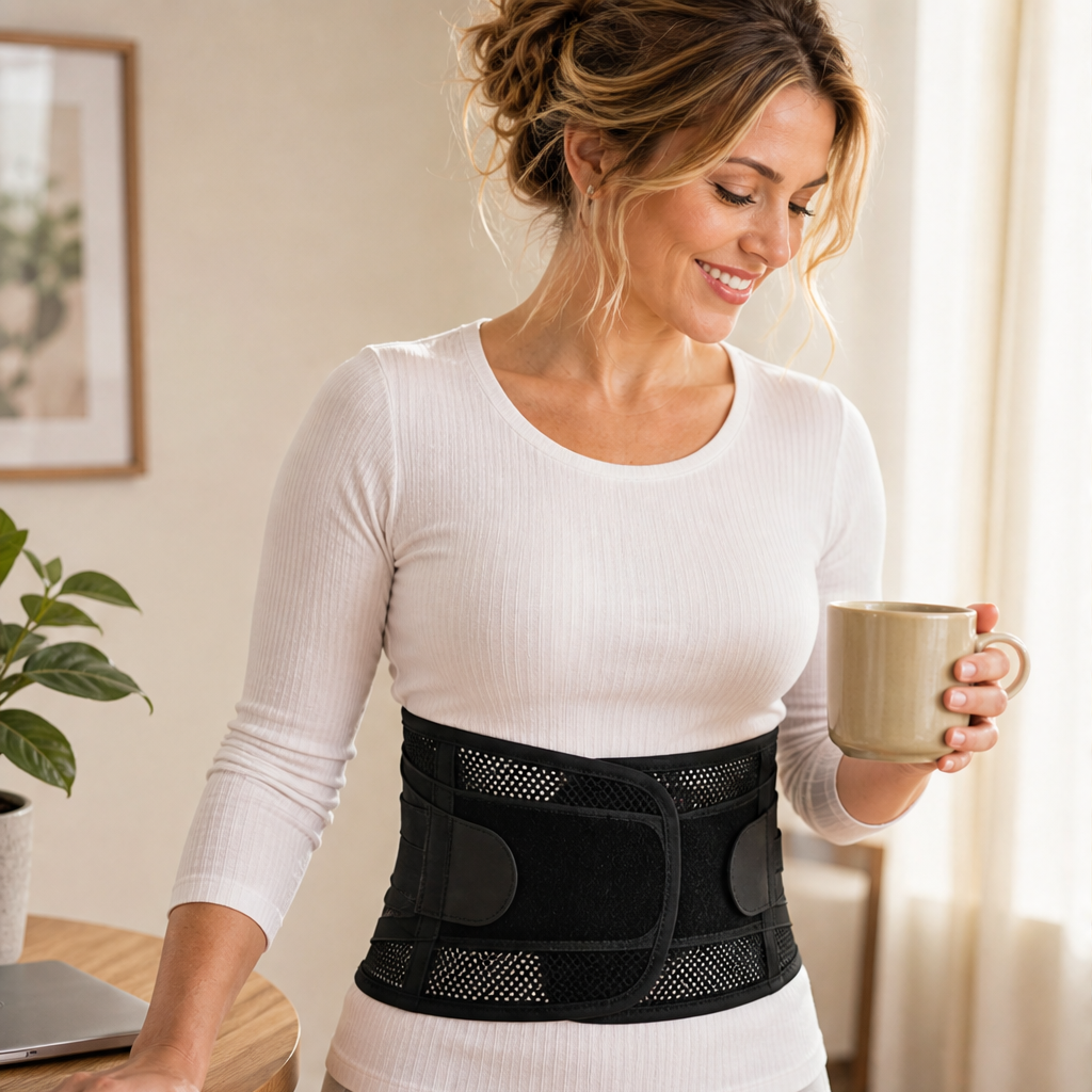 Corebrace – 4-Rod Breathable Adjustable Waist Support Brace + 50% OFF lifestyle