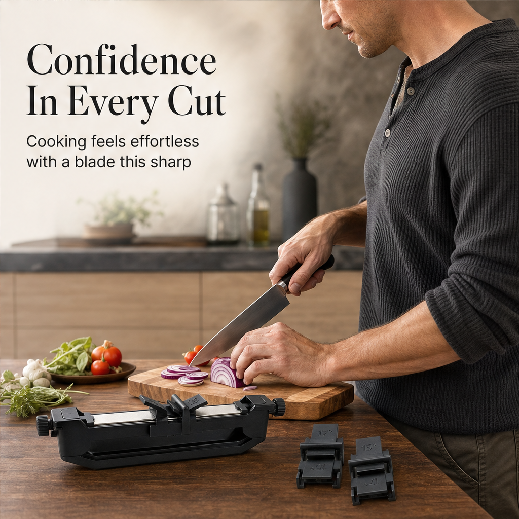 Edgewick – Locked-Angle Diamond Knife Sharpener + 50% OFF features