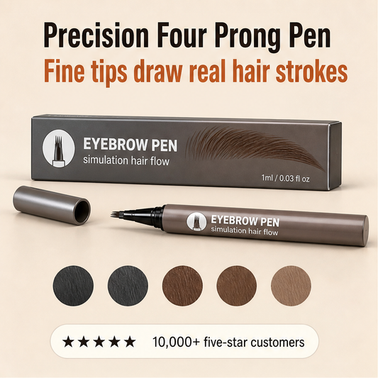 Strokeworth – Four-Prong Hair-Stroke Liquid Eyebrow Pen + BUY 1 + PICK 1 FREE COLOR features