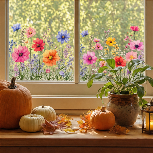 Petalglass – Static Cling Bluebell &amp; Wildflower Window Decals + 50% OFF lifestyle