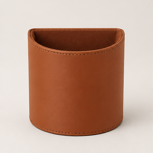 Stowhide – Clip-On Leather Car Door Cup Holder + 50% OFF Cognac