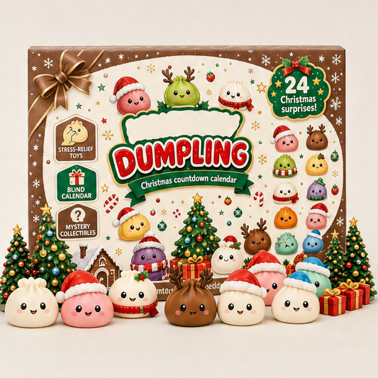 Squishlings – 24-Day Squishy Surprise Christmas Countdown Calendar + 50% OFF Brown