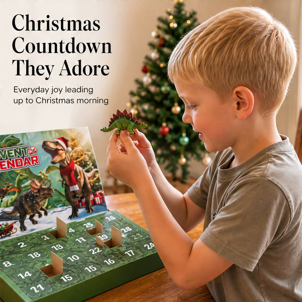 Rexwick – 24-Door Dinosaur Countdown Advent Calendar + 50% OFF features