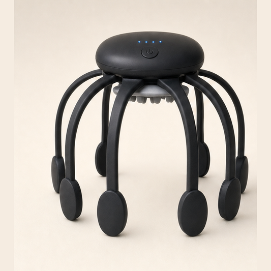 Skalmo – Hands-Free 8-Arm Scalp Massager with 4 Modes + 50% OFF Black