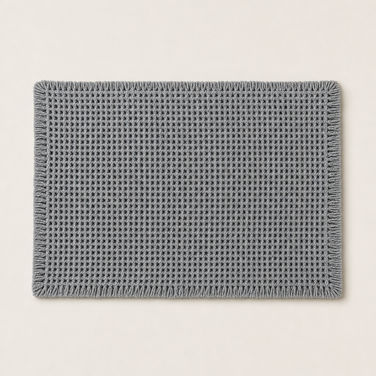 Waffleholm – Super Absorbent Non-Slip Waffle Weave Bathroom Mat + 50% OFF Grey
