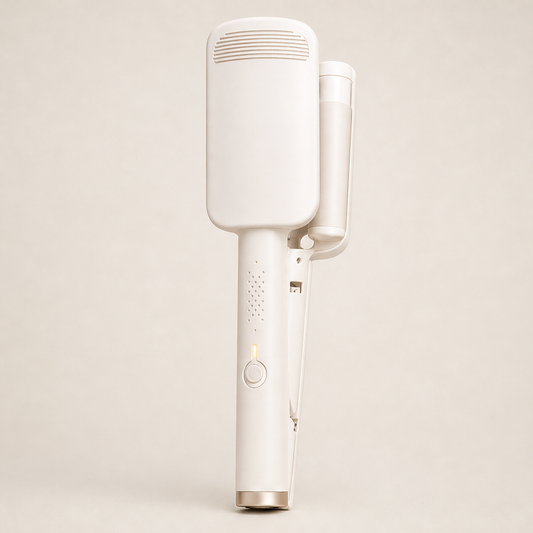 Wavora – Deep U-Barrel Heat Protect Wavy Curling Iron + 50% OFF White