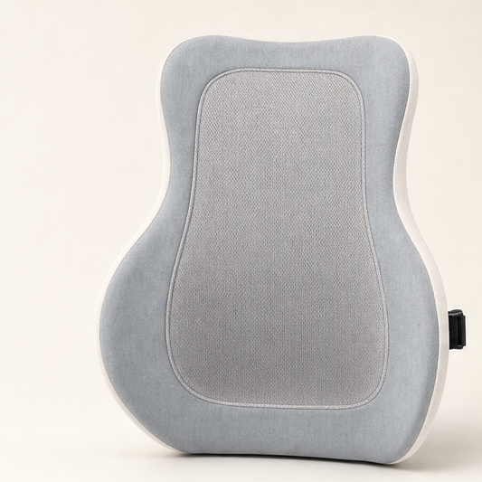 Spinalis – Ergonomic 3D Memory Foam Lumbar Support Cushion + 50% OFF Light Grey
