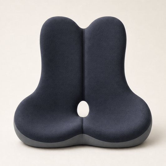 Spinalux – Ergonomic Memory Foam Seat & Back Support Cushion + 50% OFF Navy