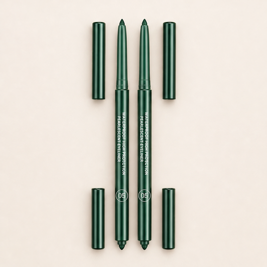 Glowliné – Dual-Ended Waterproof Gel Eyeliner & Pearl Highlighter Pen + BUY 1 + PICK 1 FREE COLOR Green