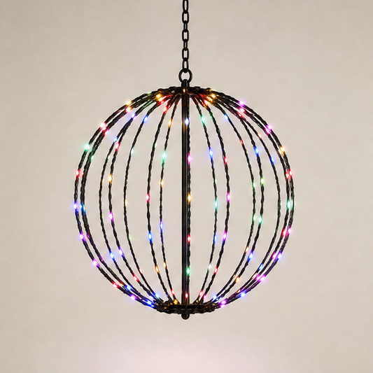 Emberglobe – Collapsible 360° Glow Hanging LED Sphere Light + 50% OFF Black