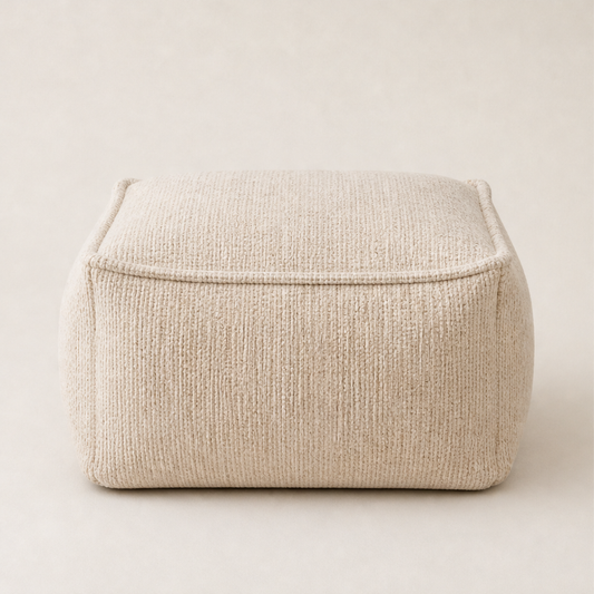 Stowgrove – Fill-Your-Own Storage Pouf Cover, Holds 100kg + 50% OFF Beige