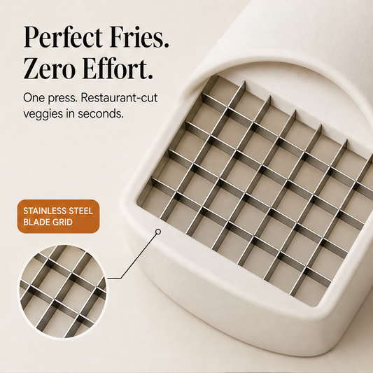 Blyvo – One-Press Stainless Steel Veggie Chopper + 50% OFF features