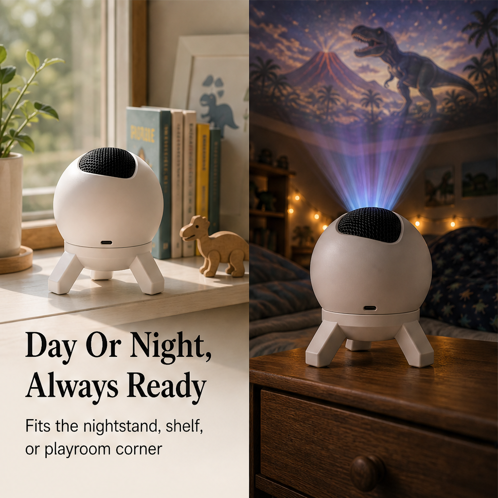 Roarium – Wall & Ceiling Dinosaur Projector Lamp + 50% OFF detail