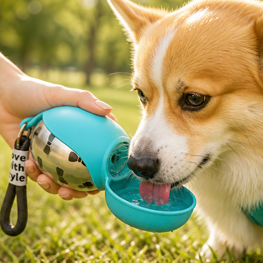 Wagcanter – Leak-Proof 2-in-1 Bowl & Bottle for Dogs lifestyle