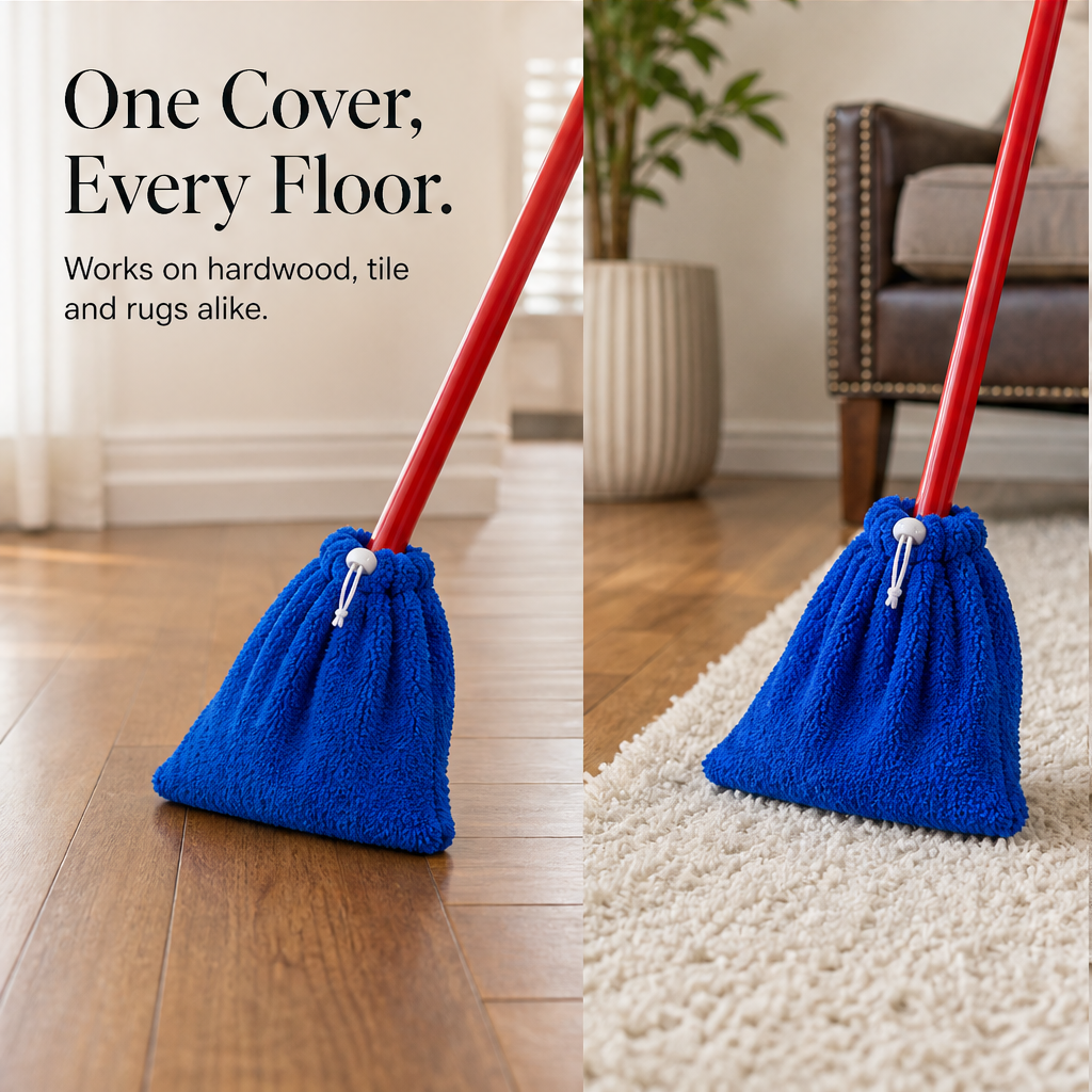Dustwick – Reusable Microfiber Mop Head Cover, 2-Pack + 50% OFF detail