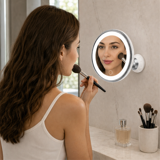 Clarolux – 10x Magnifying LED Mirror with Suction Mount + 50% OFF lifestyle