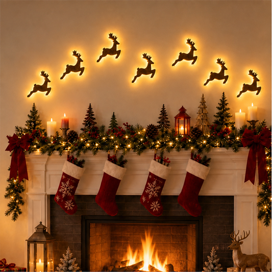 Amberdeer – Warm Glow LED Reindeer Wall Decorations + 50% OFF lifestyle