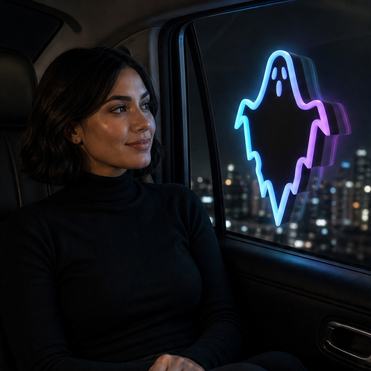 Spooklume – Solar Auto-Sensor No-Drill Neon Ghost Car Decor + 50% OFF lifestyle