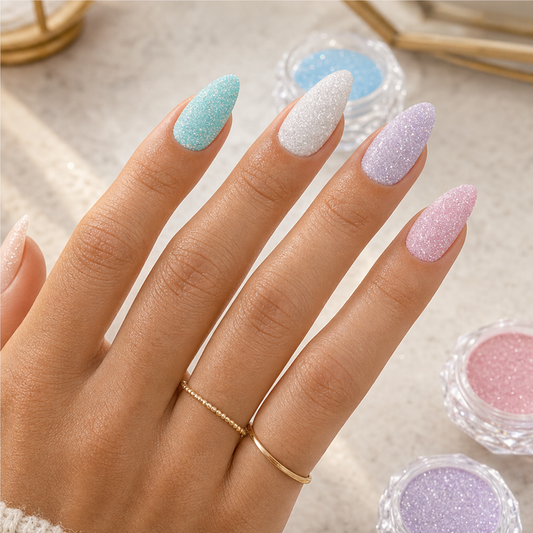 Sugarlume – Pastel Sugar-Coated Nail Glitter Set + BUY 1 + PICK 1 FREE COLOR lifestyle