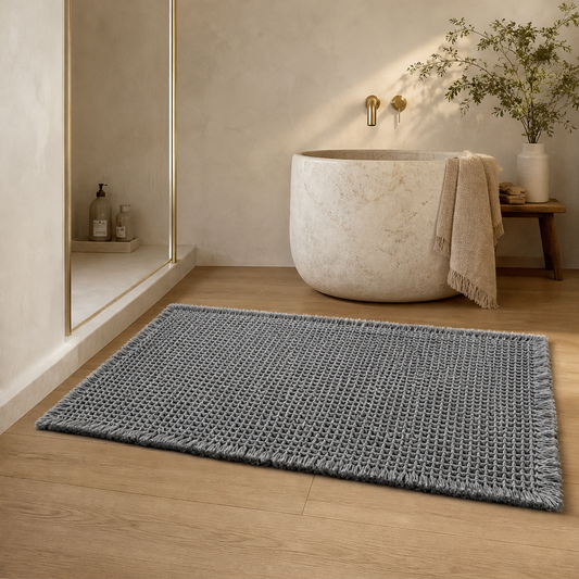Waffleholm – Super Absorbent Non-Slip Waffle Weave Bathroom Mat + 50% OFF lifestyle