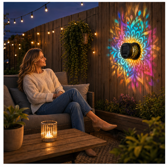 Mandalight – Solar Mandala Projection Wall Light + 50% OFF lifestyle