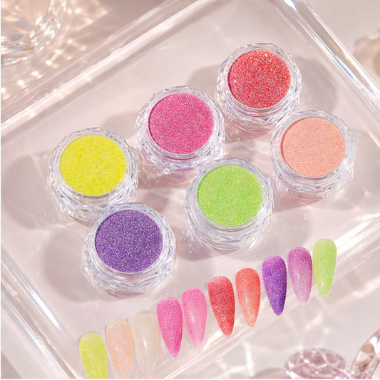 Sparkora – 6-Colour Glitter Sugar Set for Sparkling Nail Art + BUY 1 + PICK 1 FREE COLOR lifestyle