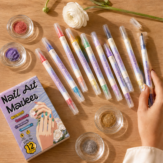 Nailique – Dual-Tip Quick-Dry Nail Art Marker Pen Set + BUY 1 + PICK 1 FREE COLOR lifestyle