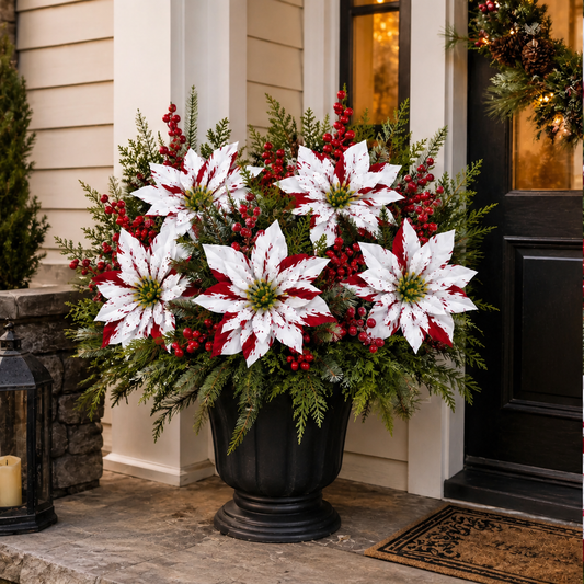 Frostpetal – Weatherproof Poinsettia Stems for Urns & Planters + 50% OFF lifestyle