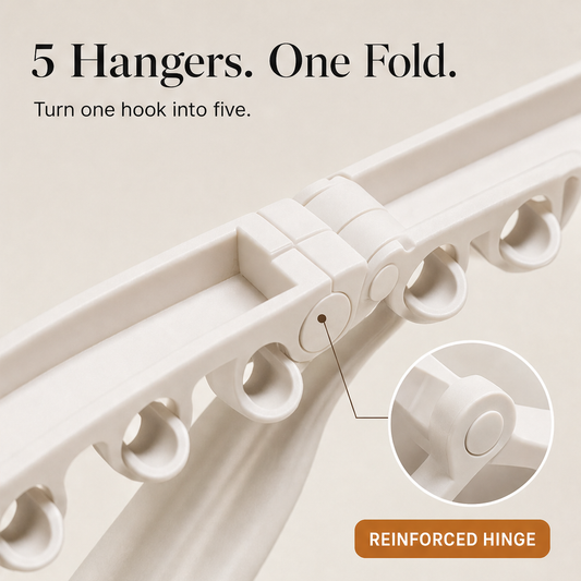 FoldRack – 5-in-1 Folding Closet & Travel Hanger Set features