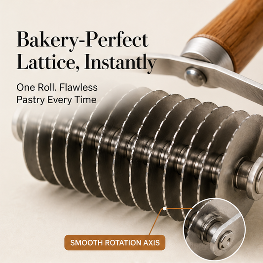 Latticore – Stainless Steel Pizza Lattice Roller Cutter + 50% OFF features