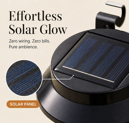 Emberglow – Solar Powered Waterproof LED Outdoor Wall Light + 50% OFF