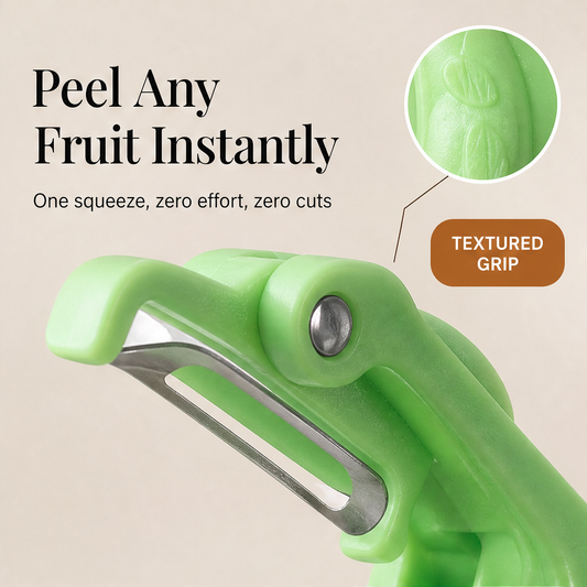 Corewell – One-Squeeze Universal Fruit Peeler + 50% OFF features
