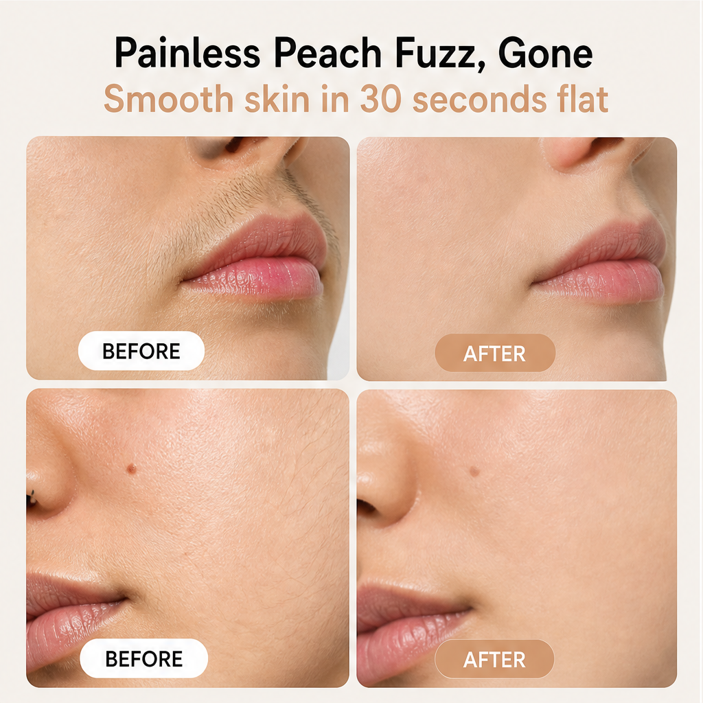 Flusswick – Painless 2-in-1 Facial Hair Remover & Brow Trimmer + 50% OFF features