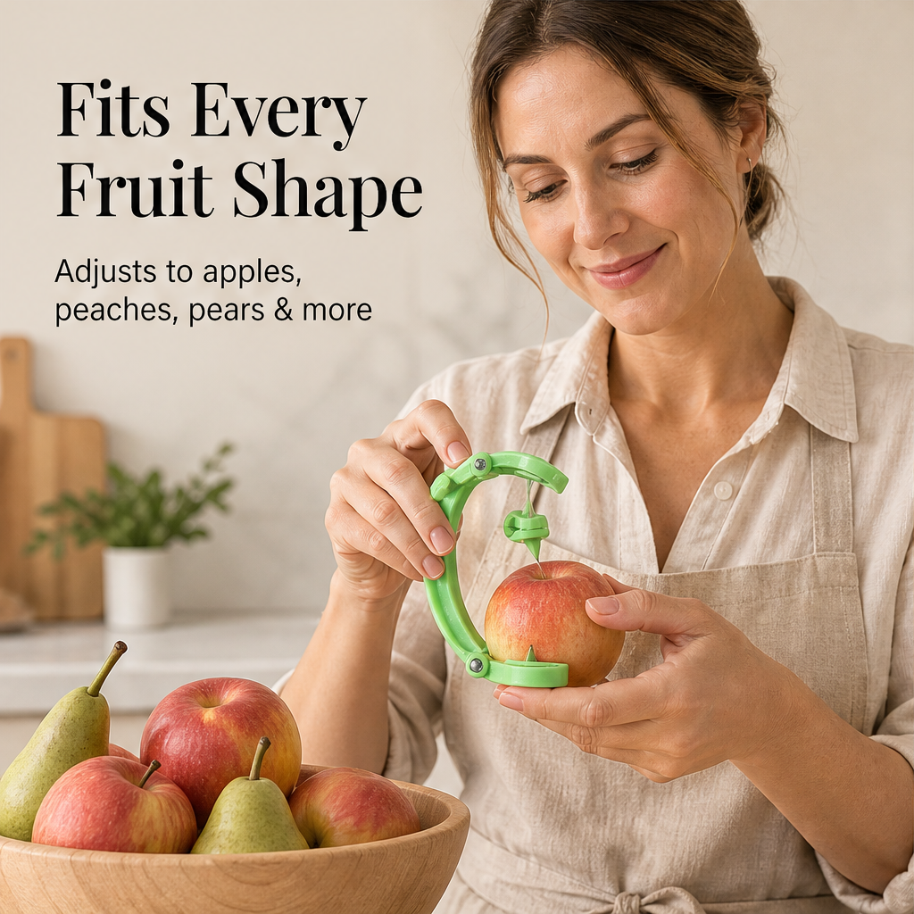 Corewell – One-Squeeze Universal Fruit Peeler + 50% OFF features