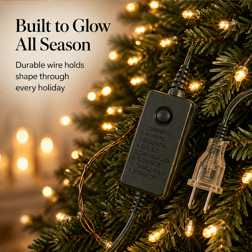 Emberlume – 20M 600-LED Dense Glow Christmas String Lights + 50% OFF features